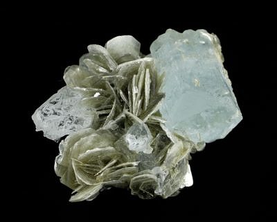 Aquamarine, muscovite - Pakistan