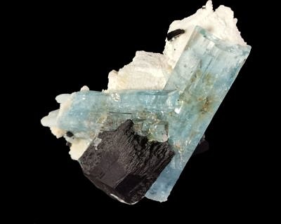 Aquamarine, schorl - Namibia, Erongo, Karibib region