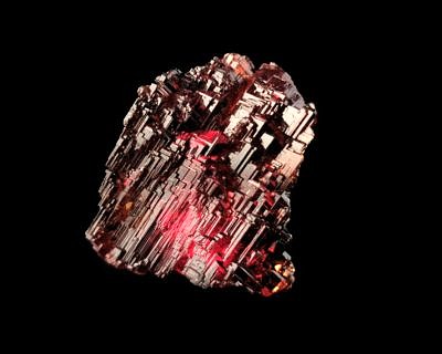 Garnet (spessartine) - Navegadora Mine (Navegador Mine; Orozimbo Mine), Minas Gerais, Brazil