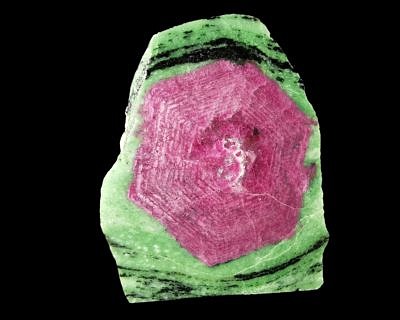 Ruby in zoisite (var. ‚anyolit‘) - Mundarara mine, Longido (Arusha), Tanzania