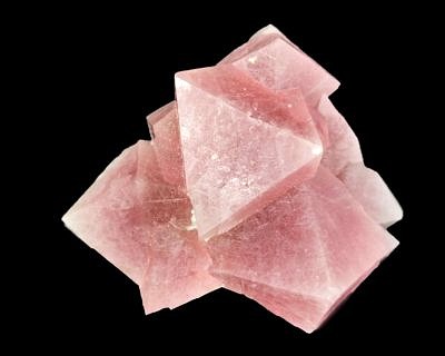 Pink fluorite with byssolite inclusions - Huanggang Nr. 1, Linxi, Inner Mongolia, China