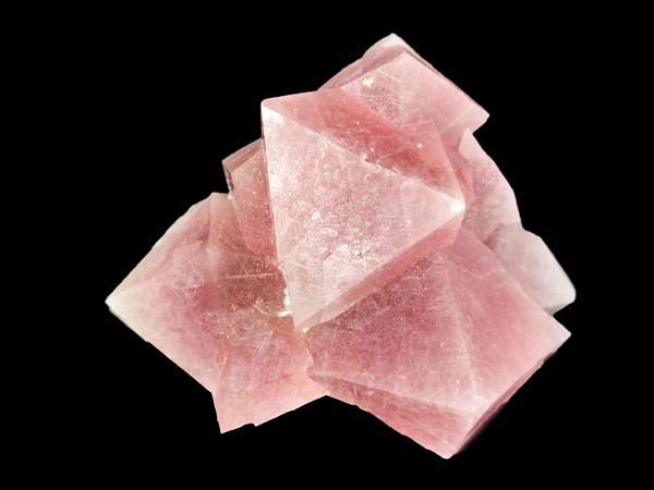 Pink fluorite with byssolite inclusions - Huanggang Nr. 1, Linxi, Inner Mongolia, China