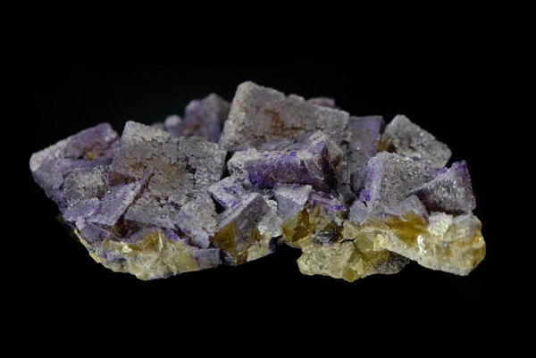 Violet and yellow fluorite - Cave-in-Rock, Hardin County, Illinois, USA