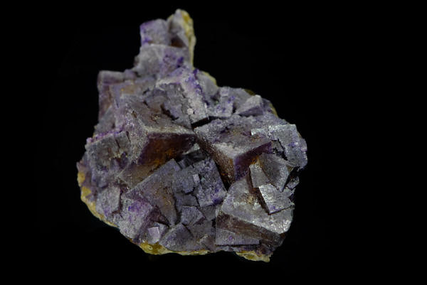 Violet and yellow fluorite - Cave-in-Rock, Hardin County, Illinois, USA