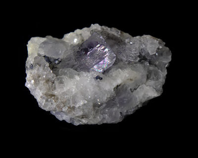 Violet fluorite, galena - La Viesca Mine, Huergo, La Collada mining area, Asturias, Spain